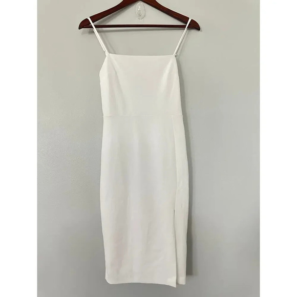 Express Spaghetti Strap Front Slit Dress Sz 0 - Picture 1 of 2